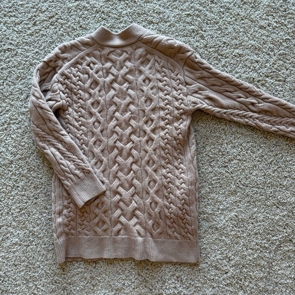 Aritzia Wilfred 100% Merino Wool Charlisa Open Front Cable Knit Cardigan Small - Picture 5 of 8